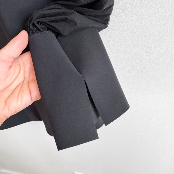 CHIARA BONI • La Petite Robe Augustina Organza Top in Black - Picture 6 of 12